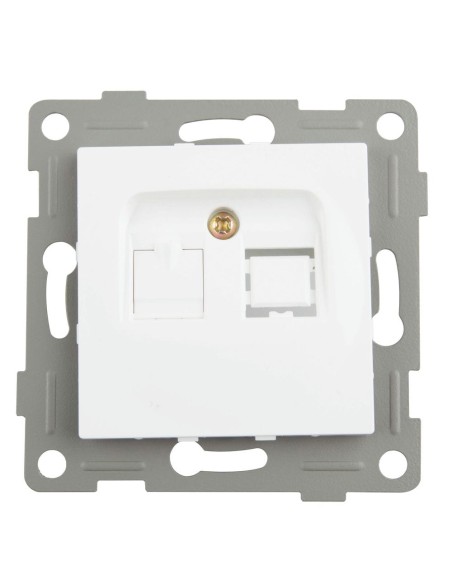 White ONLEX telephone base socket 10A