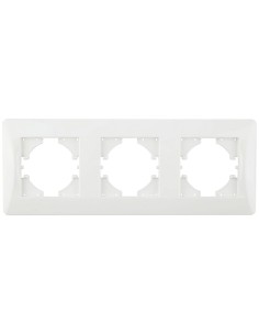 Cadre blanc horizontal pour encastrer 3 éléments ONLEX