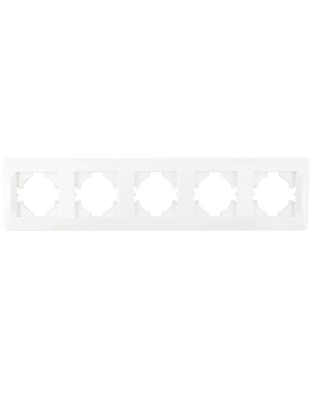 Quadro embutir branco horizontal 5 elementos