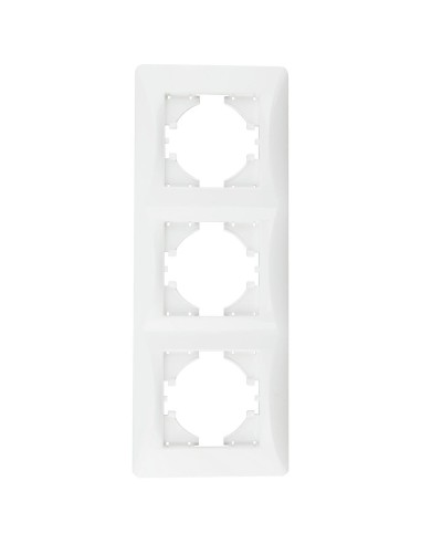 Cornice bianca verticale per incasso 3 elementi ONLEX