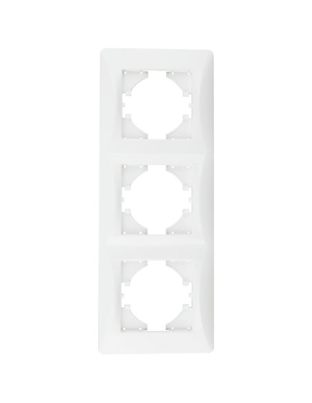 Vertical white flush-mount frame for 3 ONLEX elements
