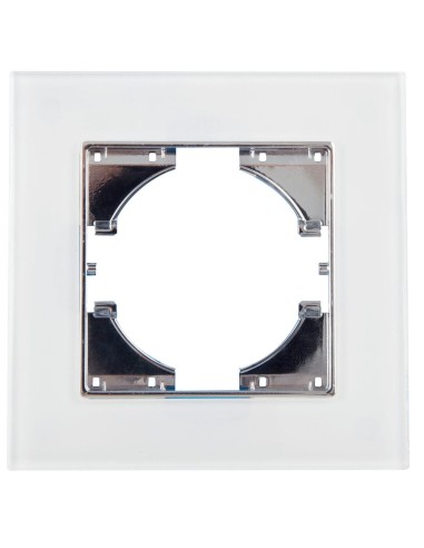 Marco Empotrar Cristal Branco Onlex 1 Elemento