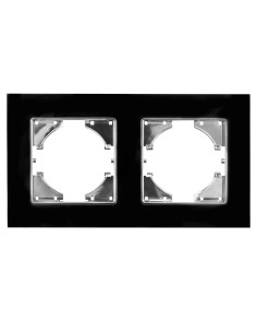 Onlex Einbaugerüst schwarz mit Kristallfinish, 2 Elemente