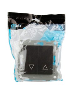 Onlex 10A 250V Graphite Recessed Blind Switch 2