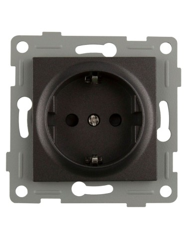Empotrer Base Prise Graphite Onlex 16A 250V