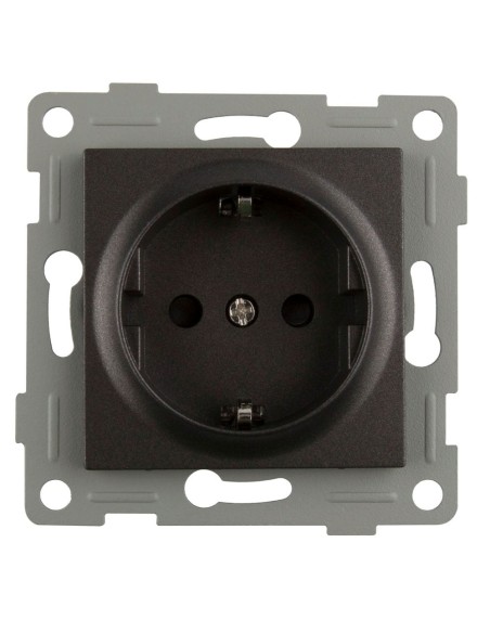 Onlex Graphite Wall Socket Base 16A 250V