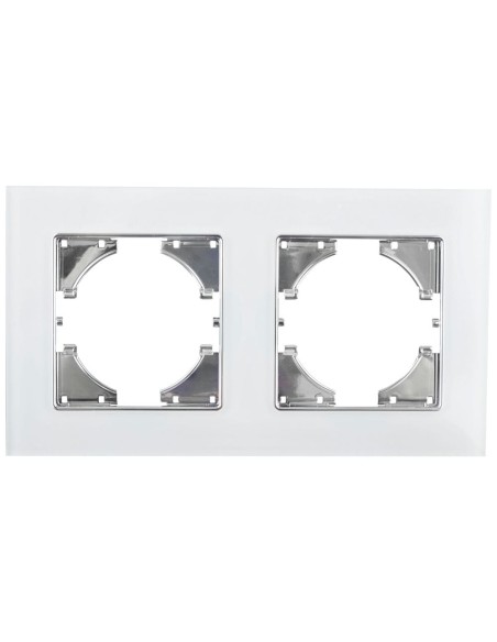 White Onlex Recessed Frame 2 Elements Crystal