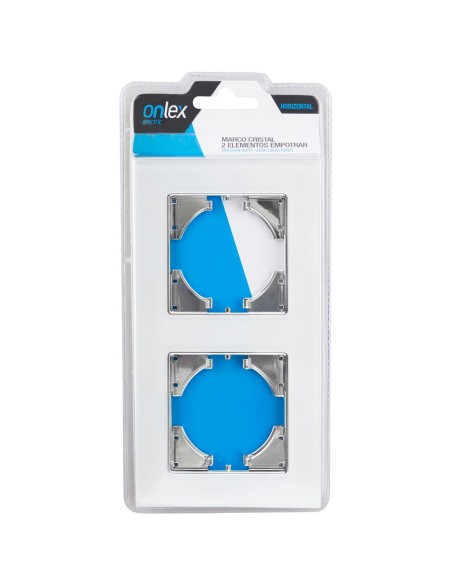 White Onlex Recessed Frame 2 Elements Crystal