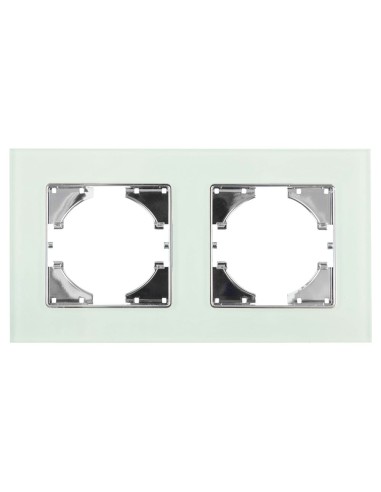 Cadre d'Encastrer Cristal Naturel Onlex 2 Éléments