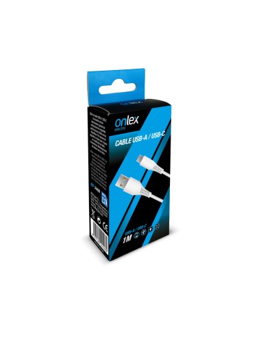 Câble chargeur USB Type-C Onlex 1m blanc