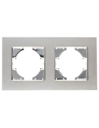 Aluminium-Einbaugerüst Silber Onlex horizontal 2 Elemente
