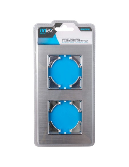 Aluminium-Einbaugerüst Silber Onlex horizontal 2 Elemente