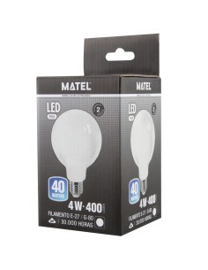 Matte Filament LED Bulb E27 G80 4W Cool Opal 2