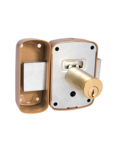 T/UCEM Beige Serreta Handle Overlapping Lock 25x50mm