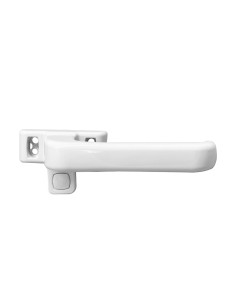 White Aluminum Right Pressure Latch Handle