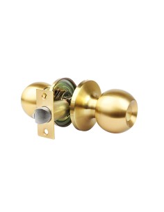 Round Handlock Step Knob 65mm Matte Brass