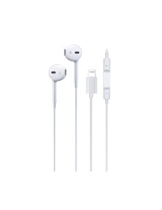 Auriculares con cable Lightning blancos 120 cm