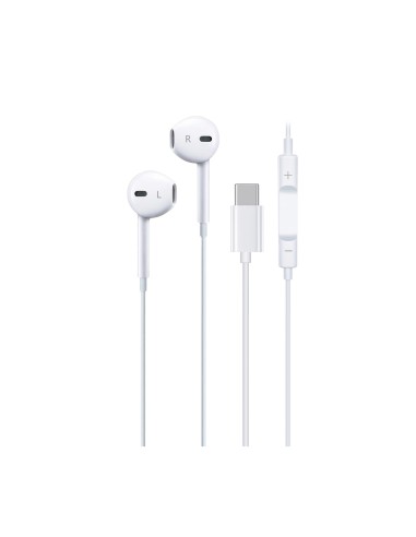 Cuffie cavo tipo-C bianche con comando integrato