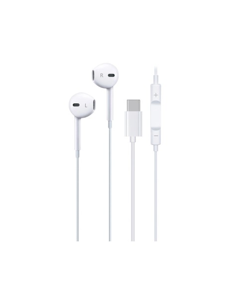 Cuffie cavo tipo-C bianche con comando integrato