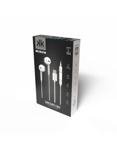 Casque filaire type-C blancs avec commande intégrée 2