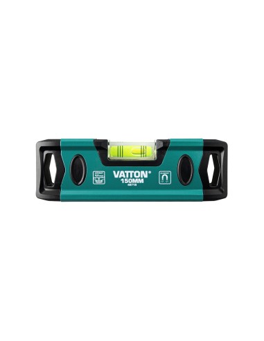 Nível Mini Alumínio Reto com Ímã 15cm Vatton