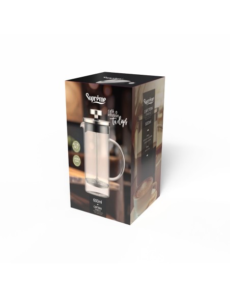 600ml Supreme Glass Plunger Coffee Maker