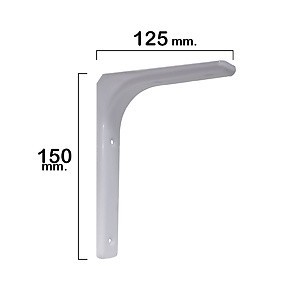 Palomilla Reforzada Blanca   150x125 mm. 21080525