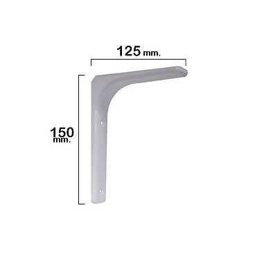 Palomilla Reforzada Blanca   150x125 mm. 21080525
