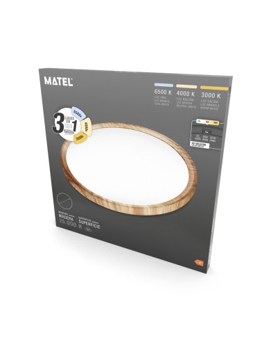 Round LED Surface Nordic Panel 230mm 18W 3CCT
