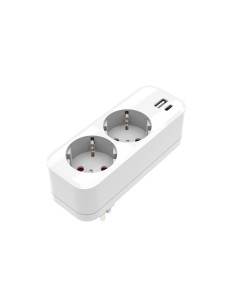 Adaptateur Onlex PC 16A 2T USB Type C Blanc