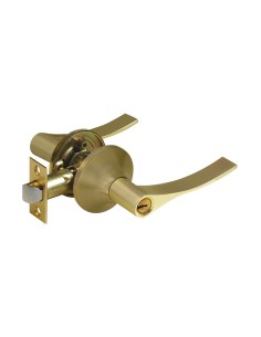 Handlock Entry Handle Lock 65mm Brass Matte