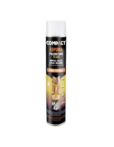 Mousse Polyuréthane Tuiles Compact 750ml Pistolet