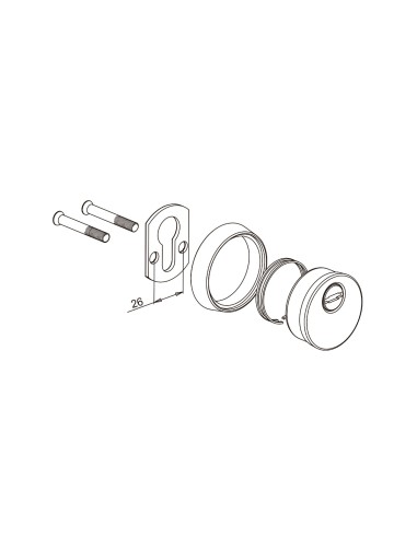 Handlock geschlossenes Laton-Sicherheits-Schild
