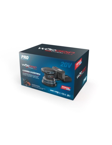 Worgrip 125mm 20V Brushless Eccentric Sander