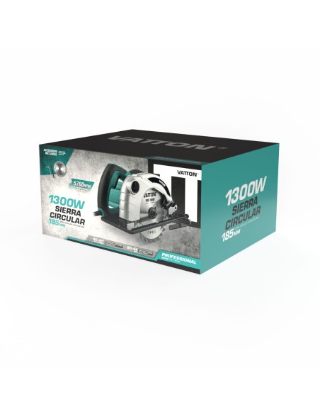 Serra Circular 185mm Vatton 1300W com Guia de Corte