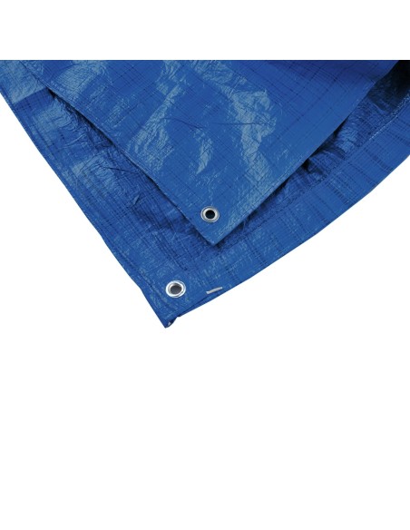 Tenda Multiuso Blu Rinforzata 2x3m con Anelli e Resistente UV