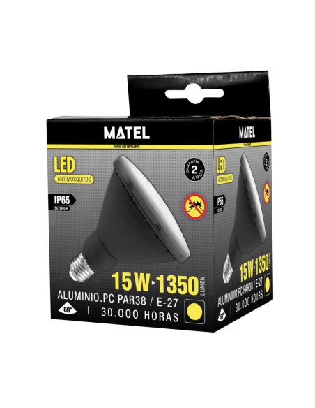 Lâmpada LED PAR38 IP65 E27 Antimosquito 15W