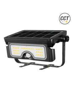 Proyector LED Solar Multifunción 7W CCT Aluminio Negro
