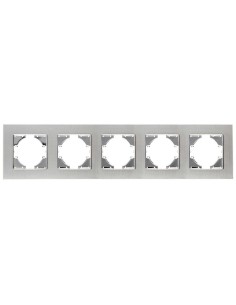 Cadre encastrable aluminium argent Onlex horizontal 5...