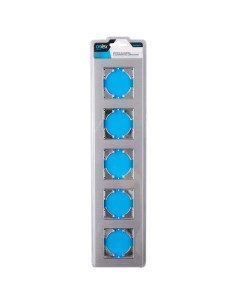 Onlex Horizontal 5-Element Aluminum In-Wall Frame Silver 2