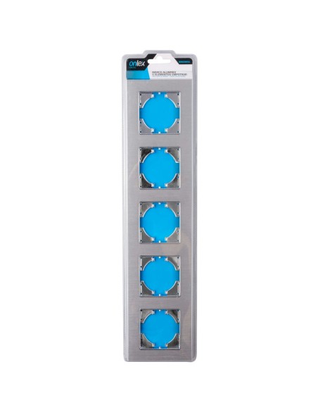 Aluminium Einbaugerüst Silber Onlex Horizontal 5 Elemente