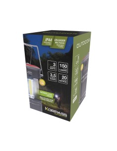 Linterna LED Recargable Korpass Camping 3W 2