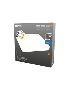 Flat Matte Square LED Fixture 12W CCT 2