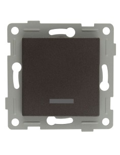 Onlex 10A 250V Graphite Flush Mount Glow Push Button