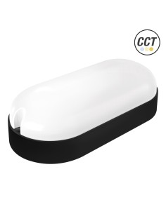 LED-Außenleuchte Matel Oval Schwarz 9W CCT