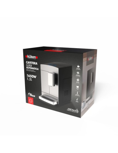Cafetera superautomática Kuken 1650W 15 bares