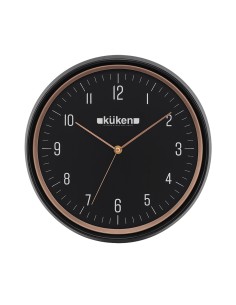 Black Round Wall Clock 30 cm Küken