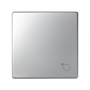 Tecla pulsador luz aluminio SIMON 82018-33
