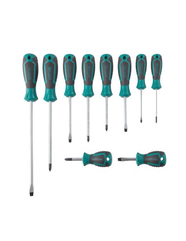 Vatton Flat/Phillips Screwdriver Set 10 Pieces Case