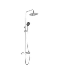 Danube Bathroom Chrome Single-Handle Shower Bar Round Sprayer